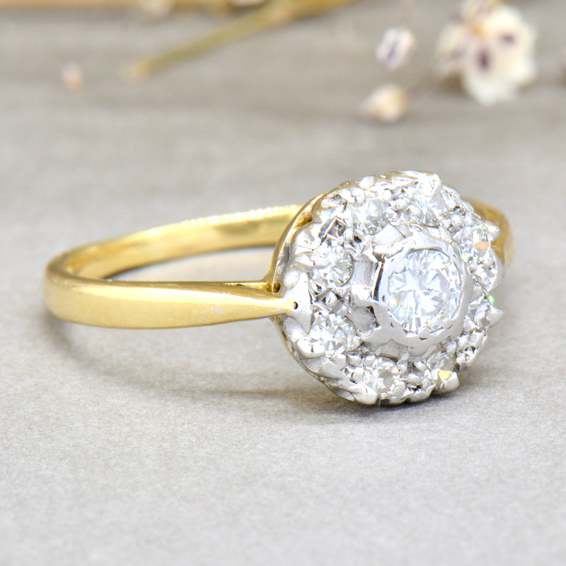 Diamond Daisy Halo Engagement Ring (0.31ct)