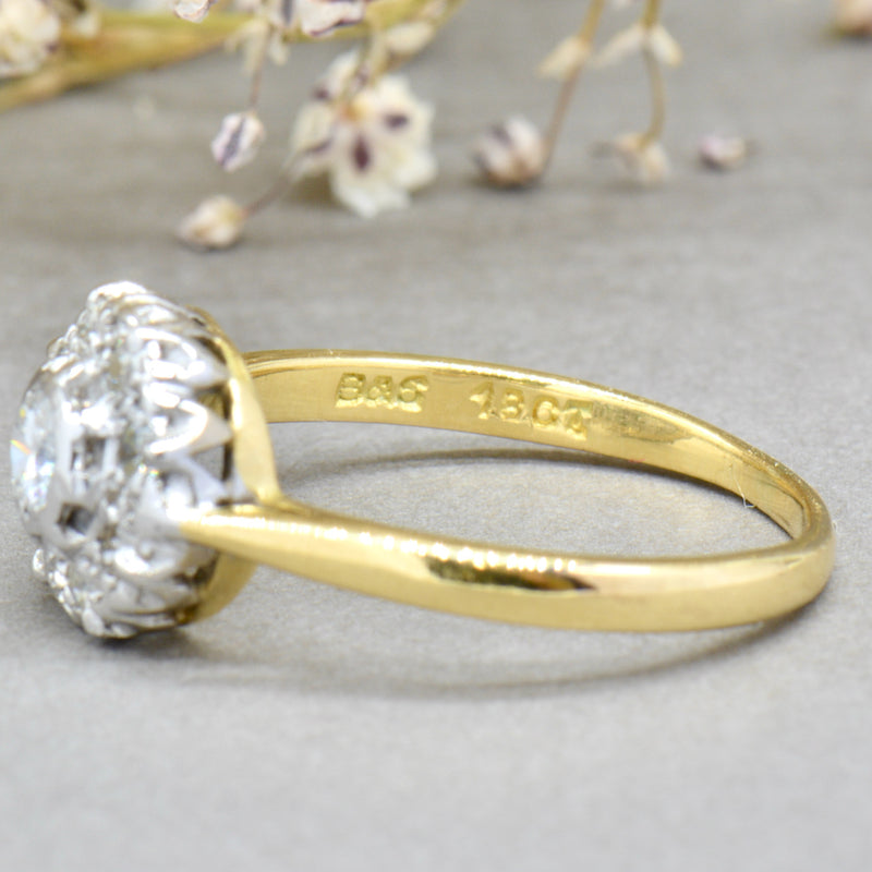 Diamond Daisy Halo Engagement Ring (0.31ct)