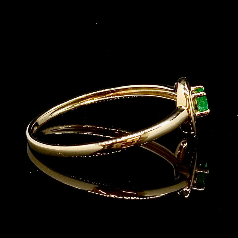 Emerald 9CT Yellow Gold Target Ring