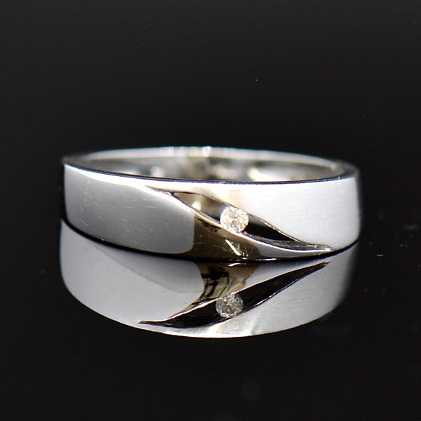 9CT White Gold Wedding Band