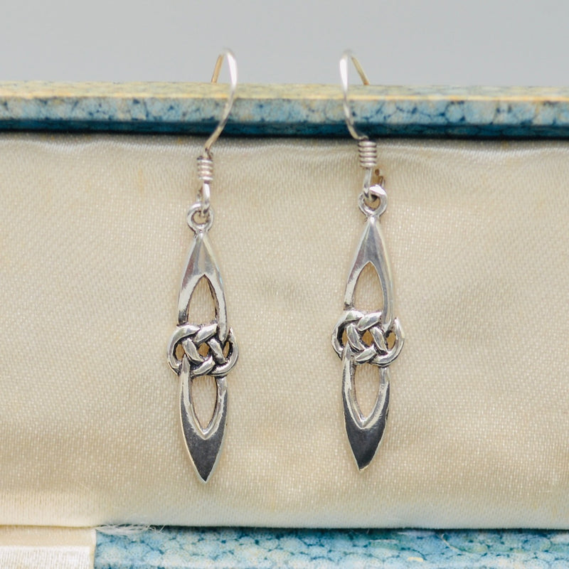 Vintage Celtic Silver Earrings