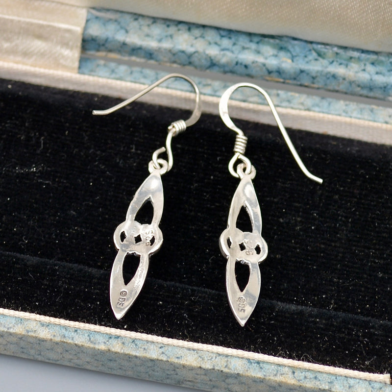 Vintage Celtic Silver Earrings